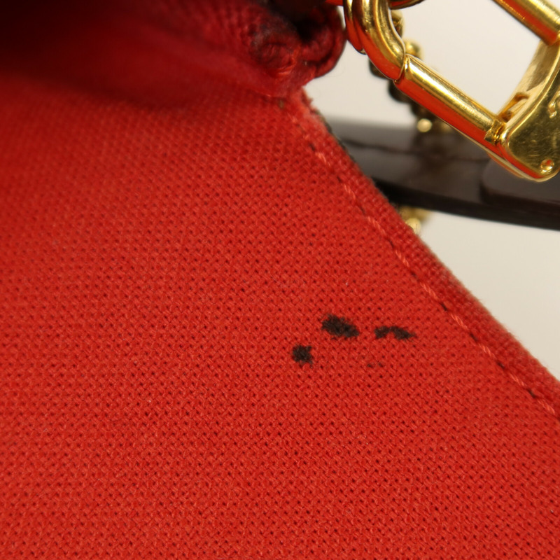 LOUIS VUITTON Damier Favorite MM金扣手挽肩背兩用袋-14