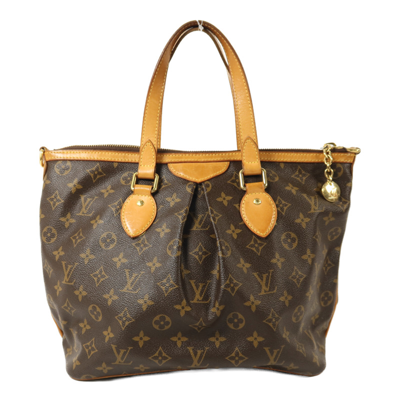 LOUIS VUITTON Monogram Palermo PM金扣手挽肩背兩用袋-1