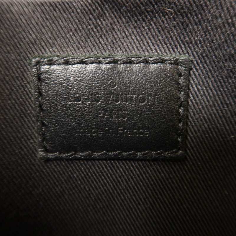 LOUIS VUITTON Monogram Eclipse Reverse Trio Messenger銀扣肩背袋灰色-6