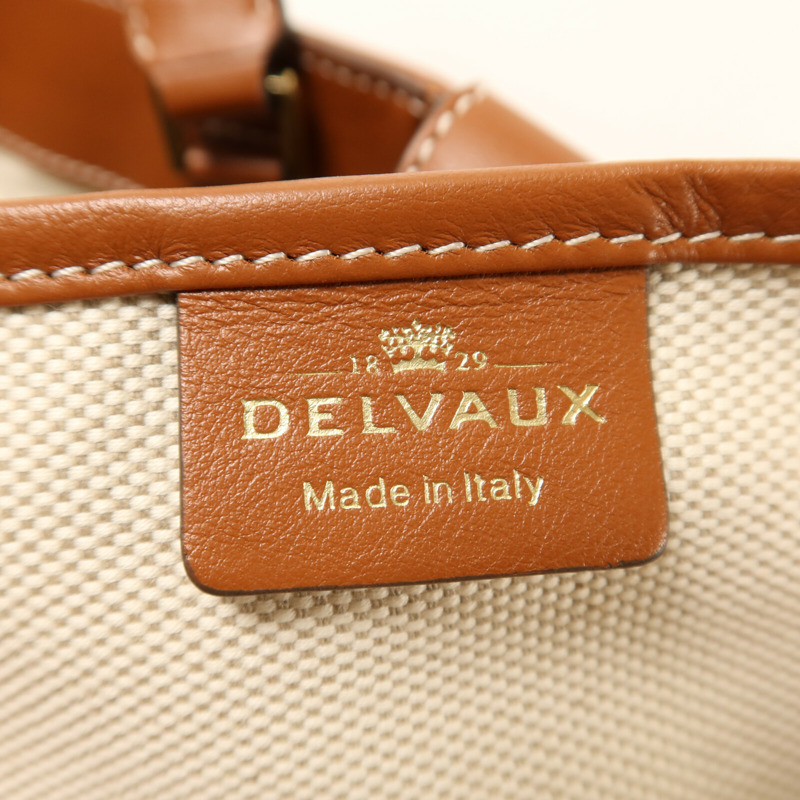 Delvaux 帆布Delvaux Tote金扣手挽肩背兩用袋-8