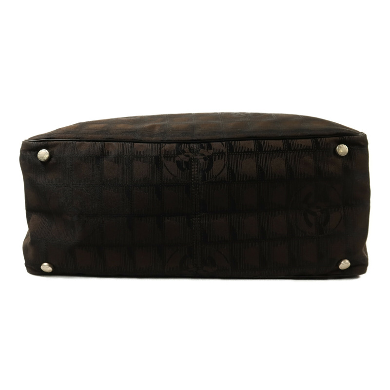 CHANEL 尼龍New Travel Line Tote銀扣手挽袋-3