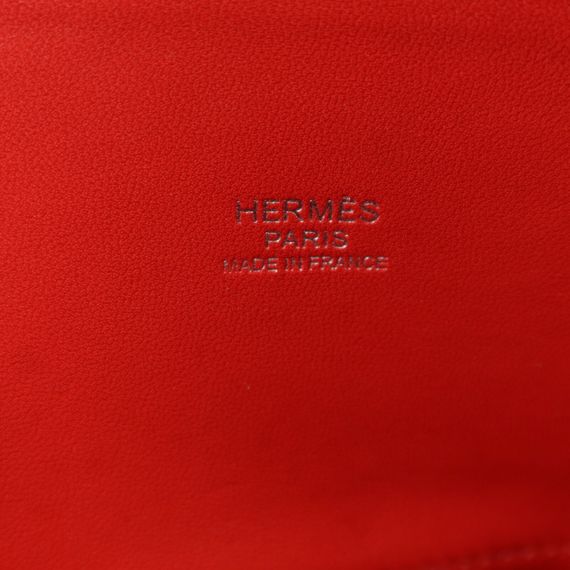 HERMES Epsom皮革Bolide 27銀扣手挽袋Rouge Casaque-5