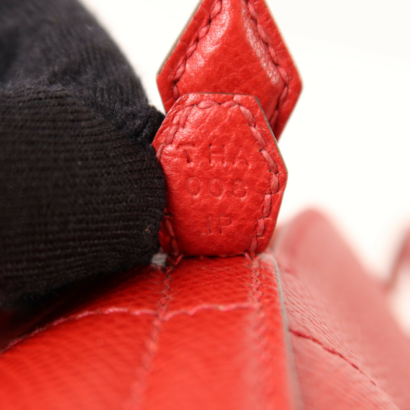 HERMES Epsom皮革Bolide 27銀扣手挽袋Rouge Casaque-6
