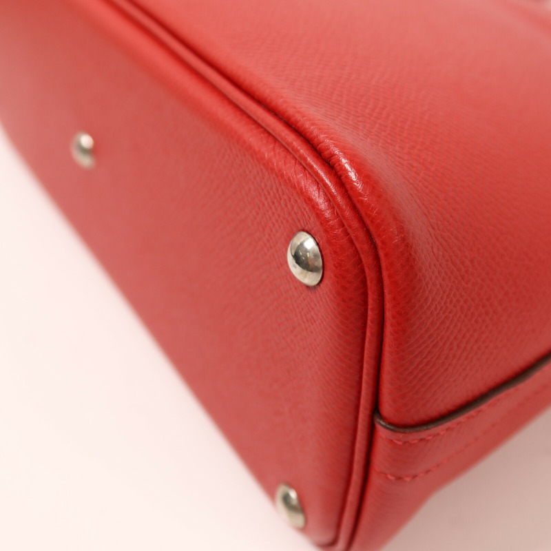 HERMES Epsom皮革Bolide 27銀扣手挽袋Rouge Casaque-13