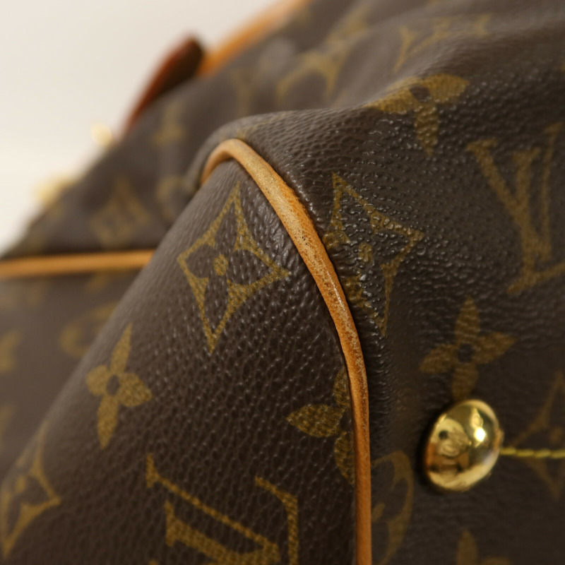 LOUIS VUITTON Monogram Tivoli GM金扣肩背袋-11