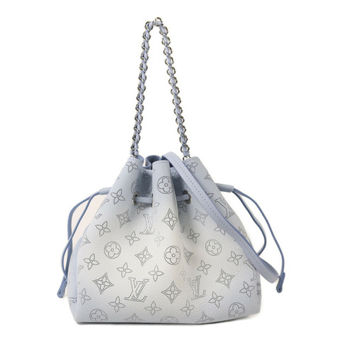 LOUIS VUITTON Mahina Bella銀扣鏈帶肩背袋