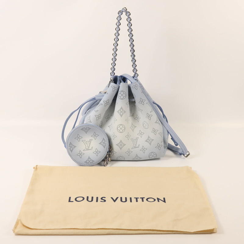 LOUIS VUITTON Mahina Bella銀扣鏈帶肩背袋-8