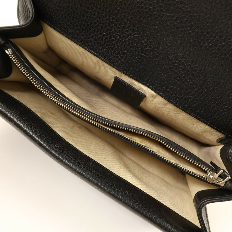 GUCCI 牛皮皮革Dionysus銀扣鏈帶肩背袋-5