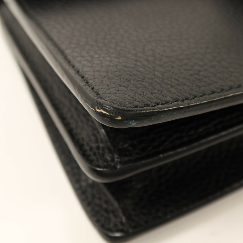 GUCCI 牛皮皮革Dionysus銀扣鏈帶肩背袋-13