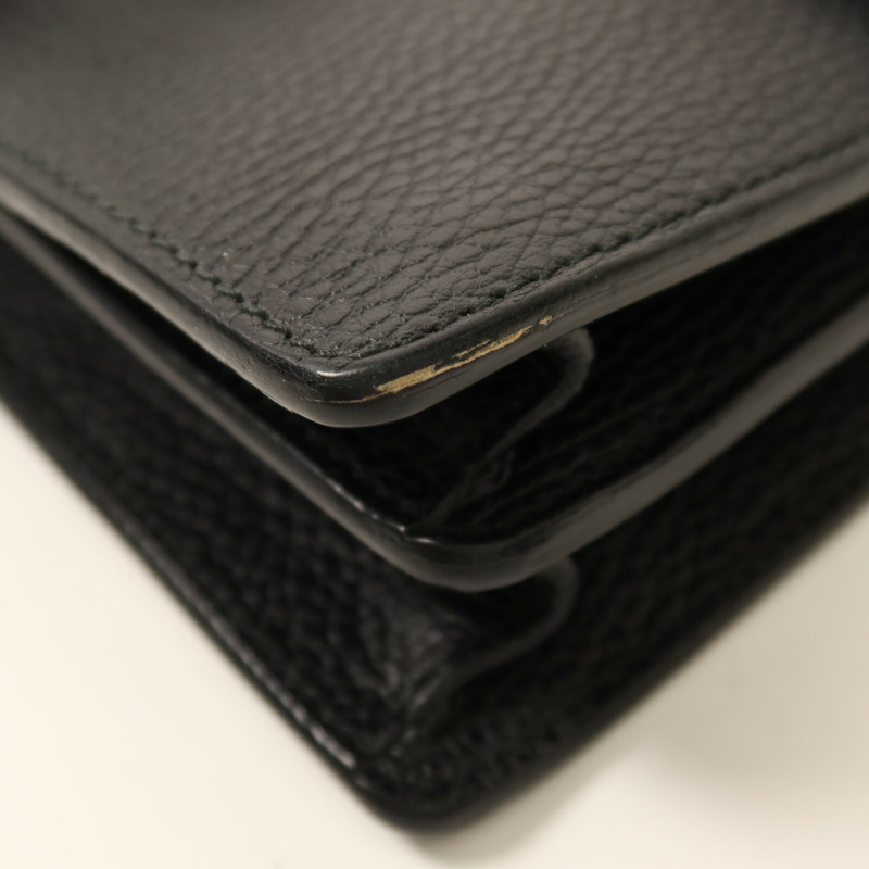 GUCCI 牛皮皮革Dionysus銀扣鏈帶肩背袋-14