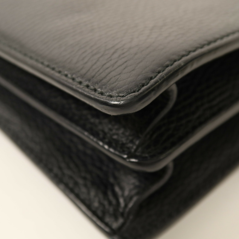 GUCCI 牛皮皮革Dionysus銀扣鏈帶肩背袋-16