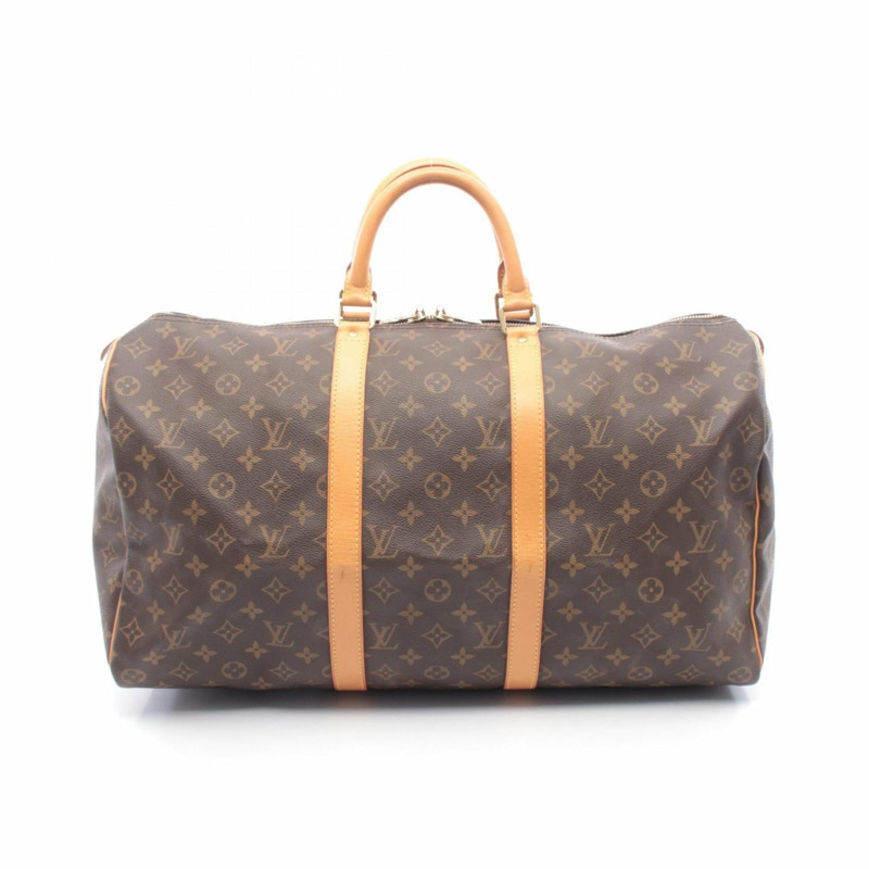 路易威登 Keepall 50 波士頓包,手提包,塗層帆布和皮革,Monogram 圖案,男女通用,棕色,M41426-0