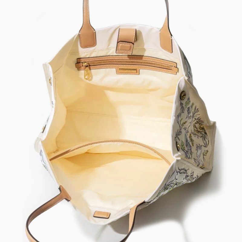 【TORY BURCH】高質感尼龍花卉大款托特包-1