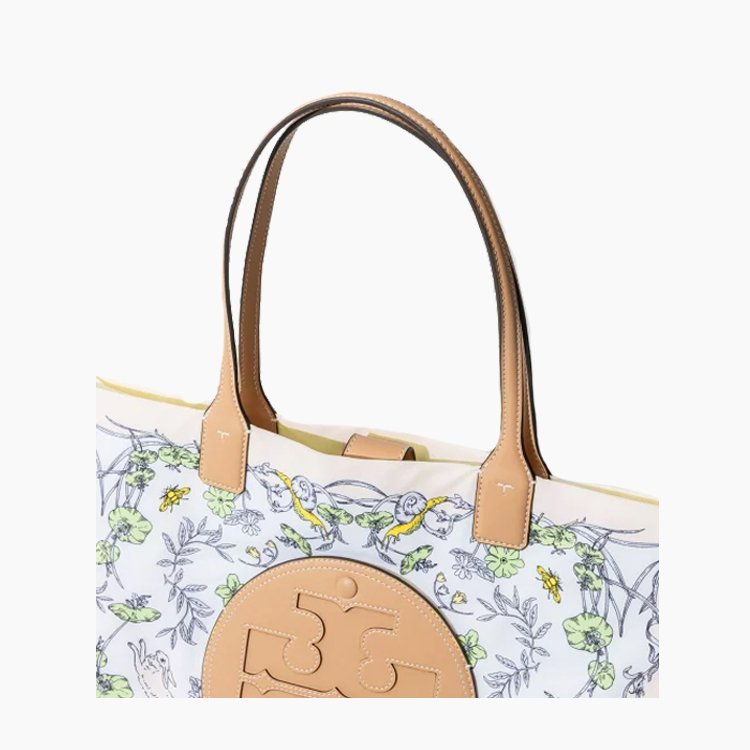 【TORY BURCH】高質感尼龍花卉大款托特包-3