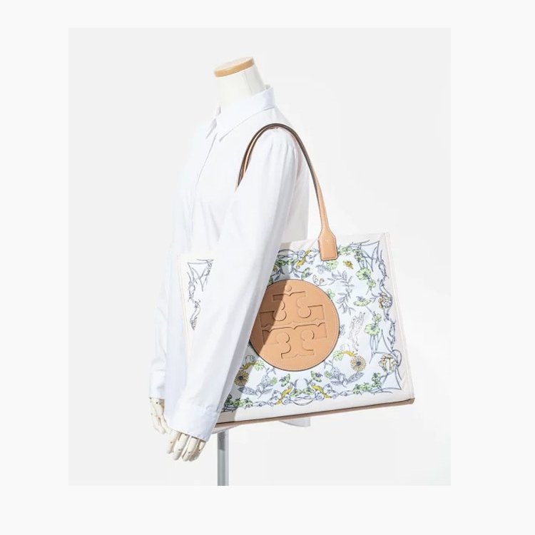 【TORY BURCH】高質感尼龍花卉大款托特包-5