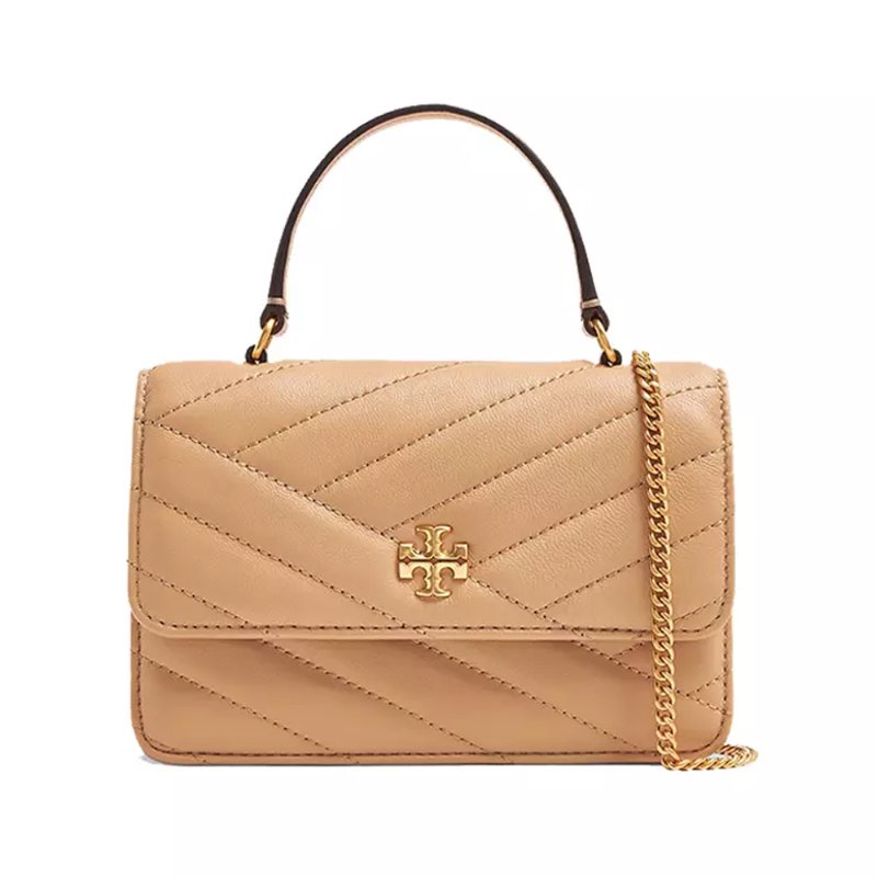 【TORY BURCH】專櫃款kira迷米鍊條兩用包-奶茶-0