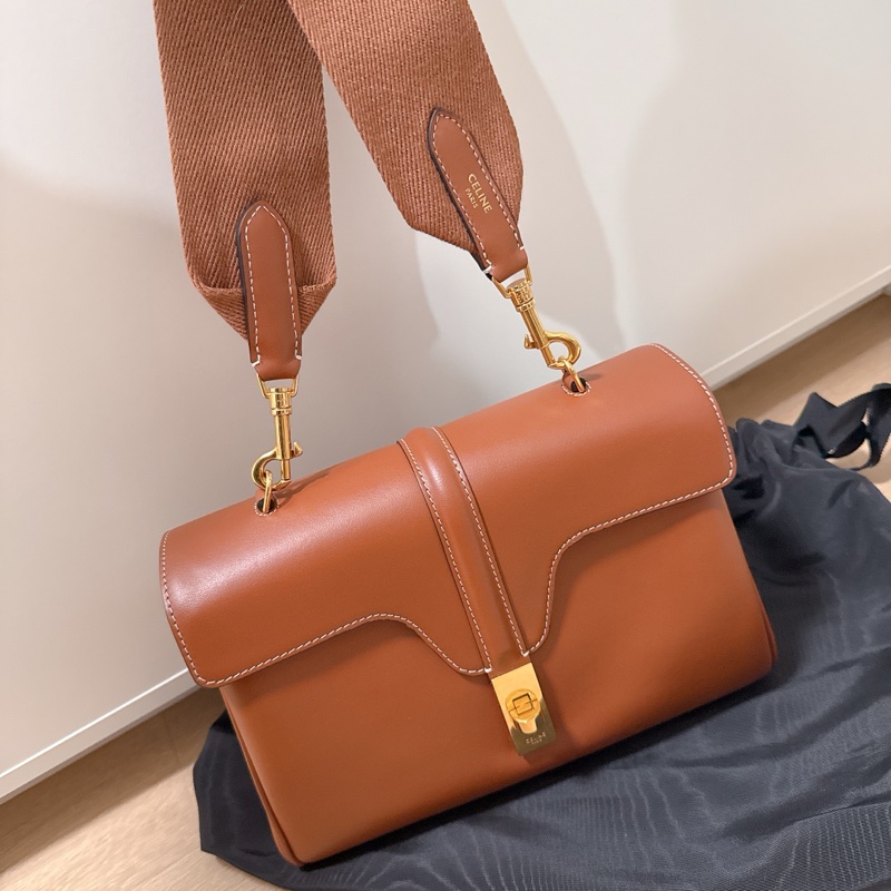 Celine teen soft 16 焦糖色 全新 Lisa同款-0