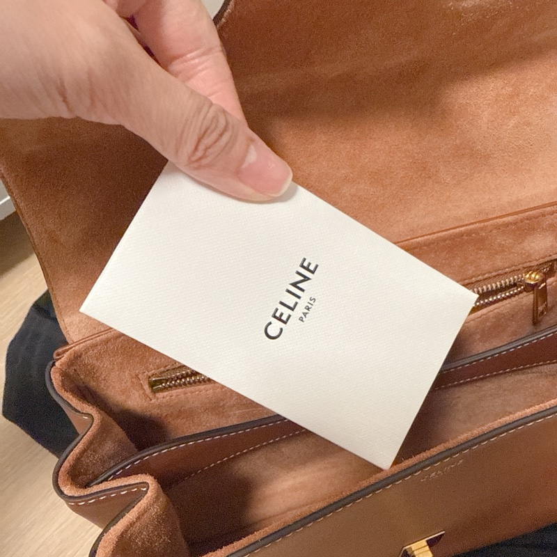 Celine teen soft 16 焦糖色 全新 Lisa同款-21