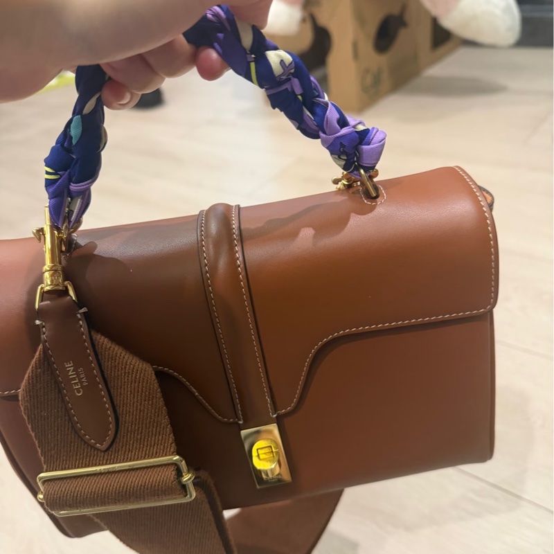 Celine teen soft 16 焦糖色 全新 Lisa同款-10