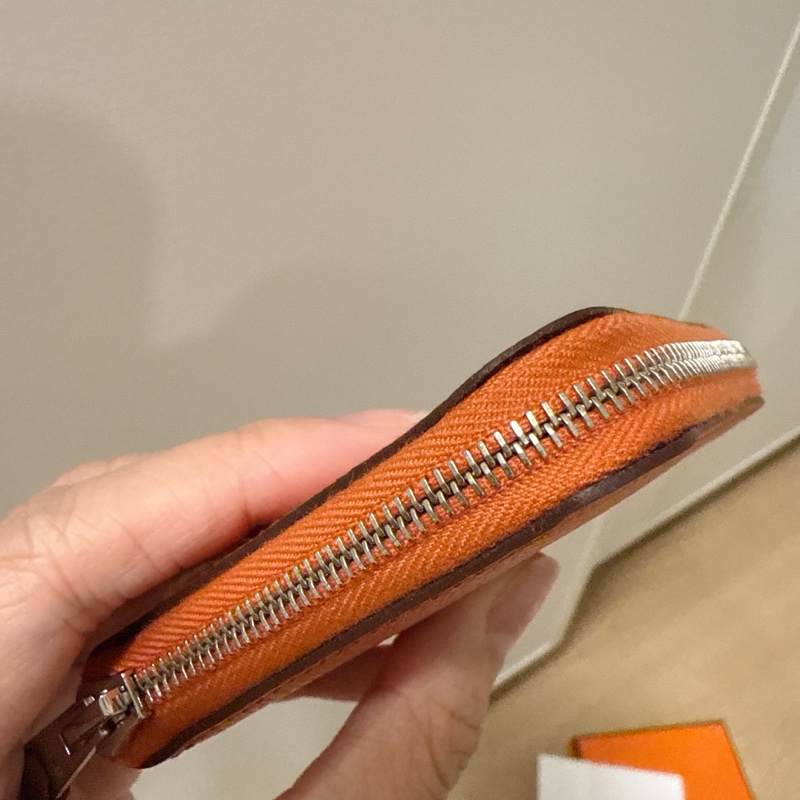 全新愛馬仕hermes 絲巾短夾錢包 稀有色-17