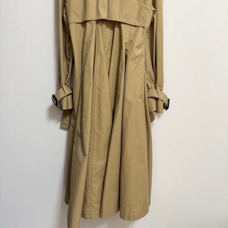 Loewe Pleated Trench Coat 卡其風衣外套 領子可拆-7
