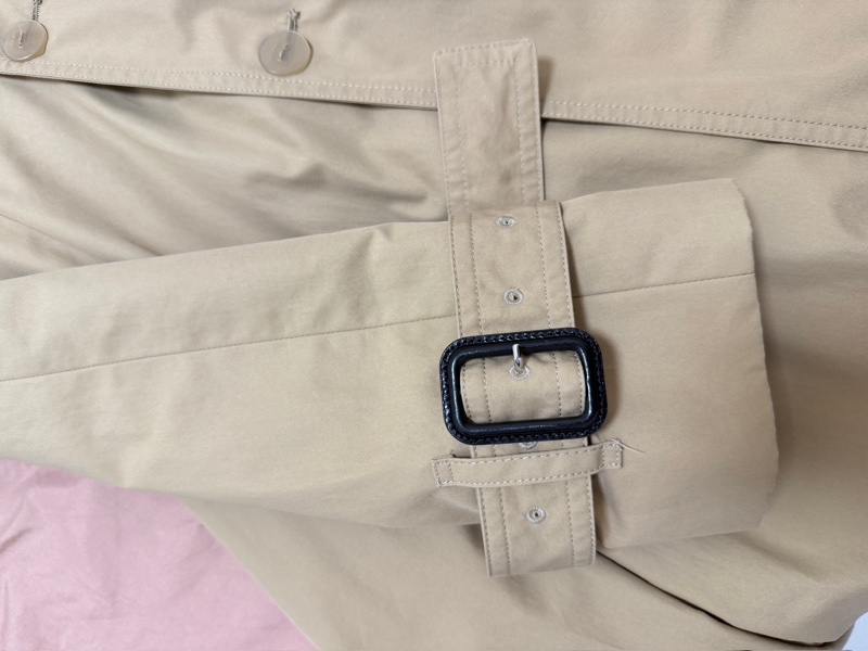 Loewe Pleated Trench Coat 卡其風衣外套 領子可拆-8