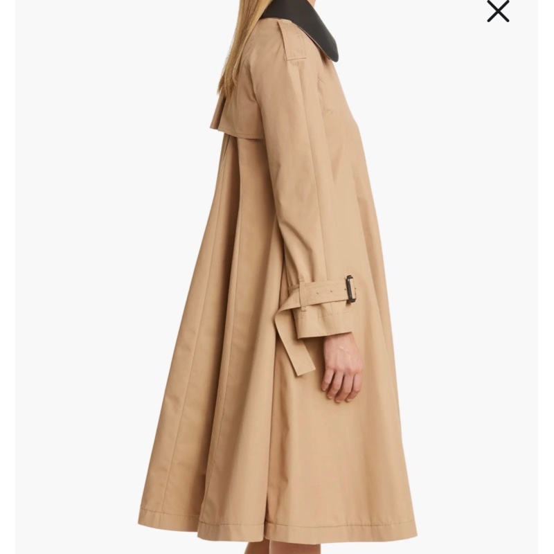 Loewe Pleated Trench Coat 卡其風衣外套 領子可拆-12