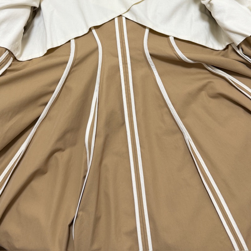 Loewe Pleated Trench Coat 卡其風衣外套 領子可拆-18