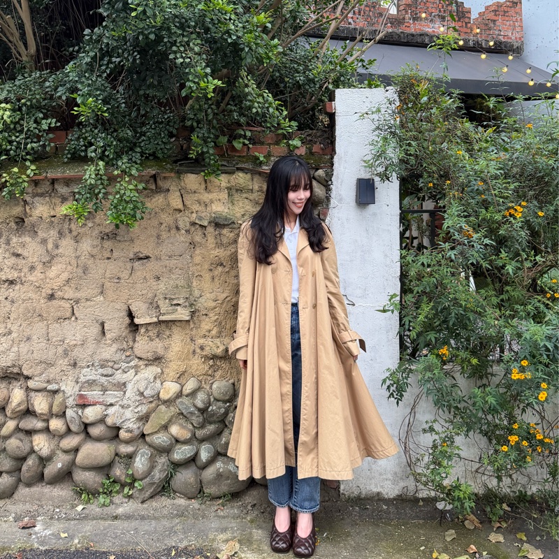 Loewe Pleated Trench Coat  卡其風衣外套 領子可拆-20