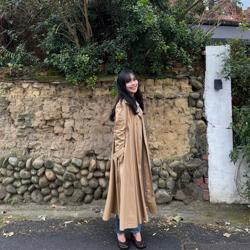 Loewe Pleated Trench Coat  卡其風衣外套 領子可拆-22