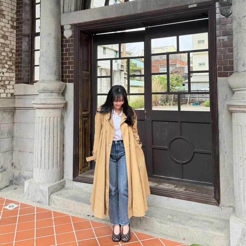 Loewe Pleated Trench Coat  卡其風衣外套 領子可拆-24