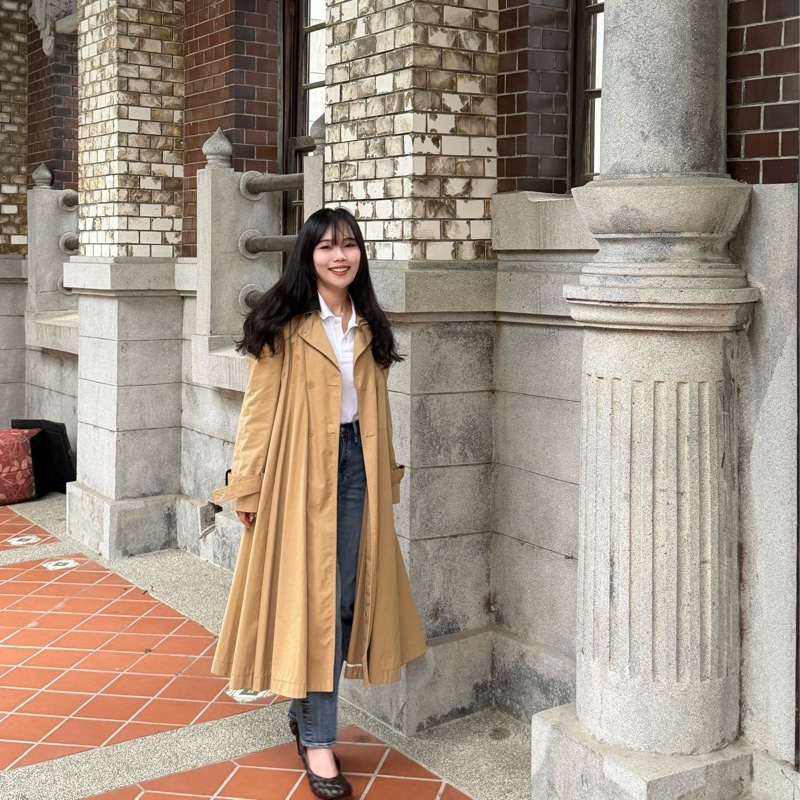 Loewe Pleated Trench Coat  卡其風衣外套 領子可拆-25