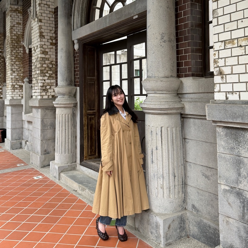 Loewe Pleated Trench Coat  卡其風衣外套 領子可拆-26