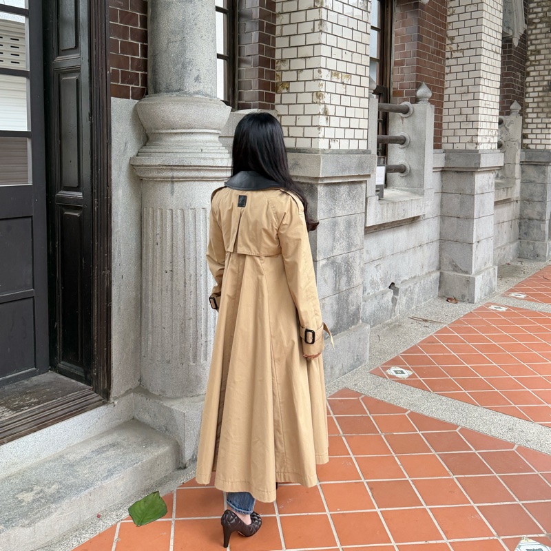 Loewe Pleated Trench Coat  卡其風衣外套 領子可拆-28