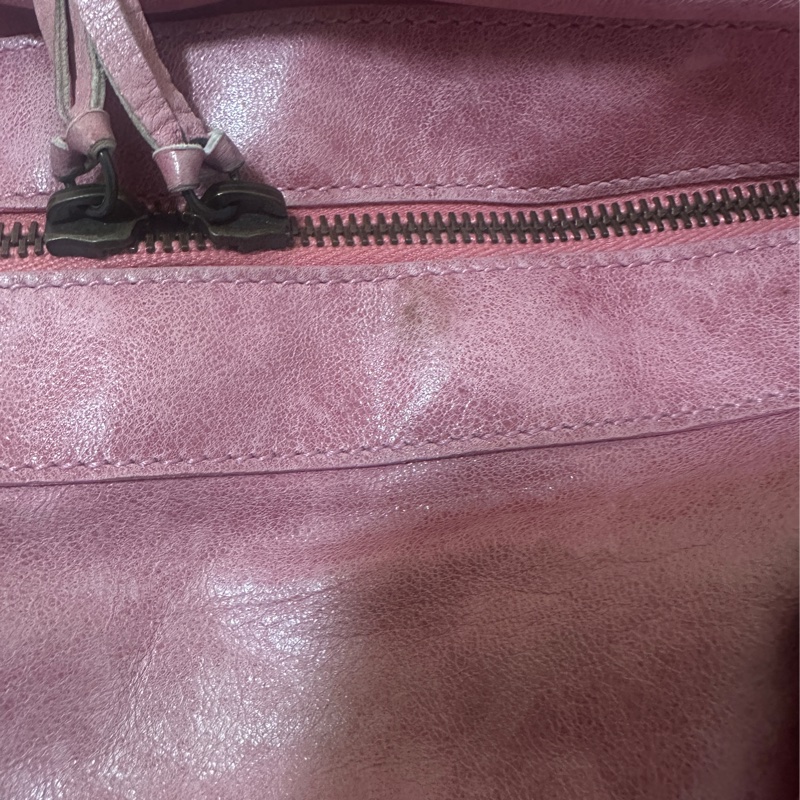 Balenciaga mini city 乾燥玫瑰粉機車包-5