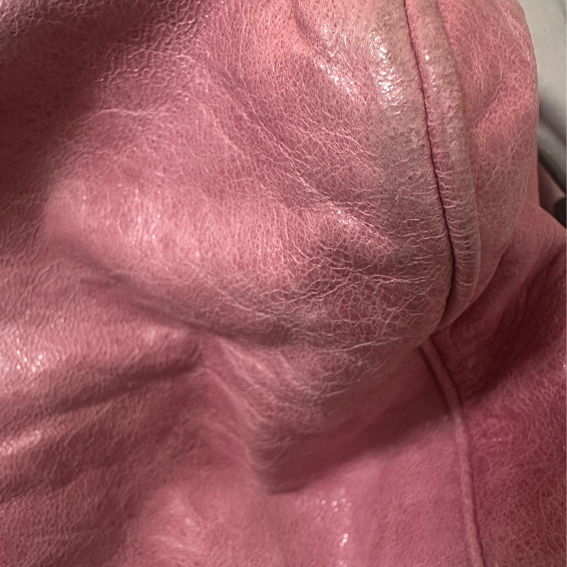 Balenciaga mini city 乾燥玫瑰粉機車包-6