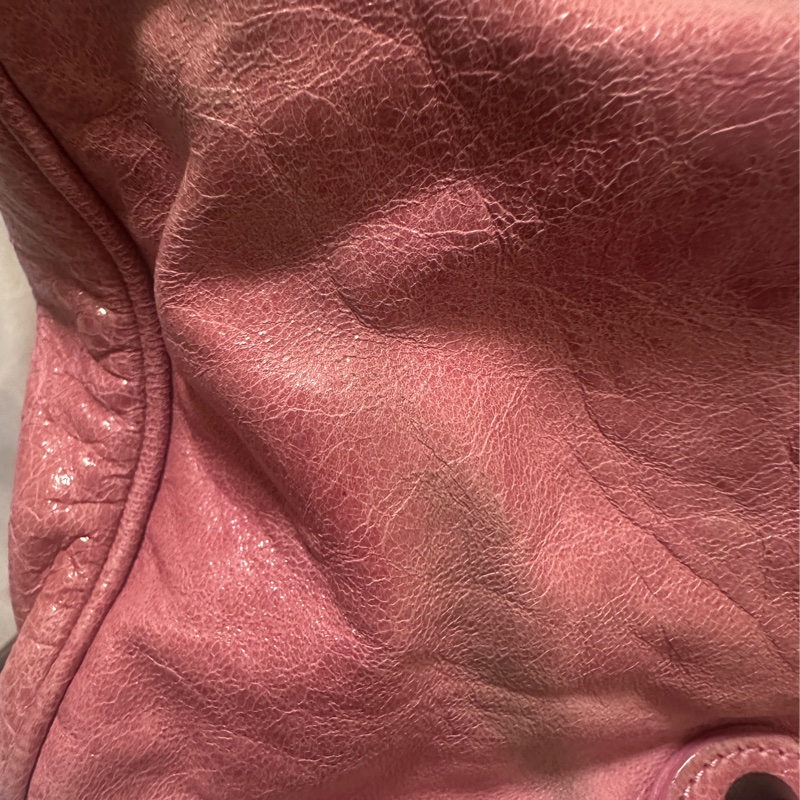 Balenciaga mini city 乾燥玫瑰粉機車包-10