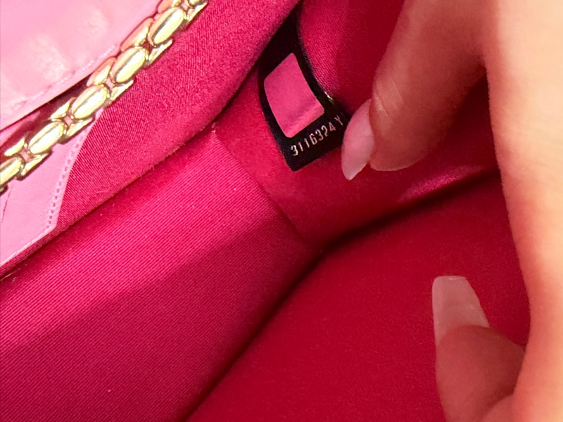 BVLGARI（寶格麗）Serpenti Forever 桃粉蛇頭鏈條包-13