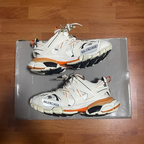 Balenciaga老爹鞋巴黎世家track白橙  36碼