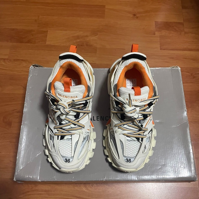 Balenciaga老爹鞋巴黎世家track白橙 36碼-3
