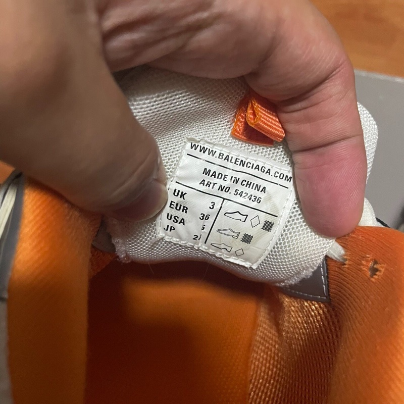 Balenciaga老爹鞋巴黎世家track白橙 36碼-4