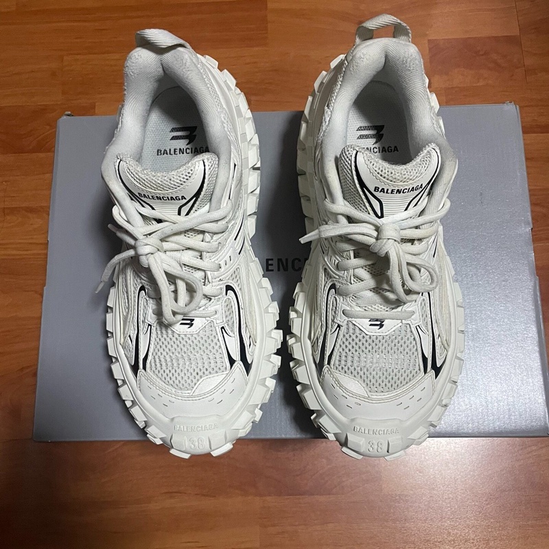 Balenciaga巴黎世家輪胎鞋 做舊設計 白色 38碼-2