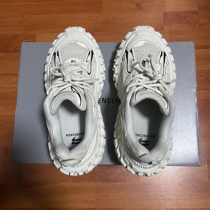 Balenciaga巴黎世家輪胎鞋 做舊設計 白色 38碼-3