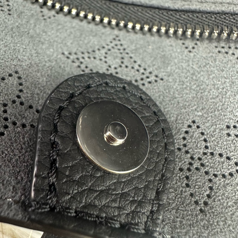 LV Flore 黑色褸空水桶包 晶片款-7