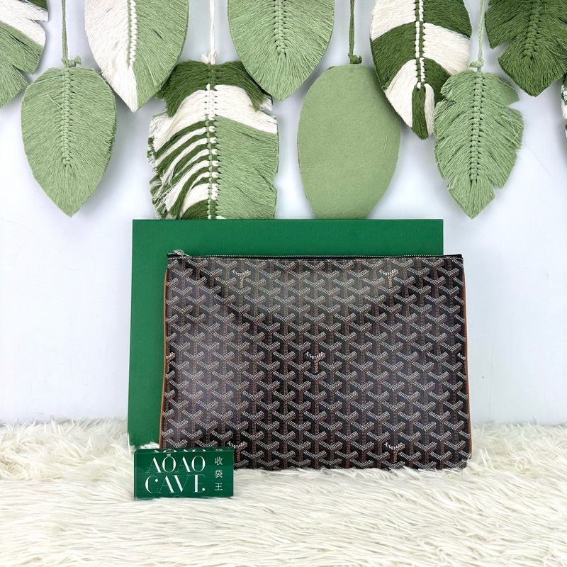 GOYARD Sénat MGM Pouch 啡色印花手拿包 2025年 全套有單-0