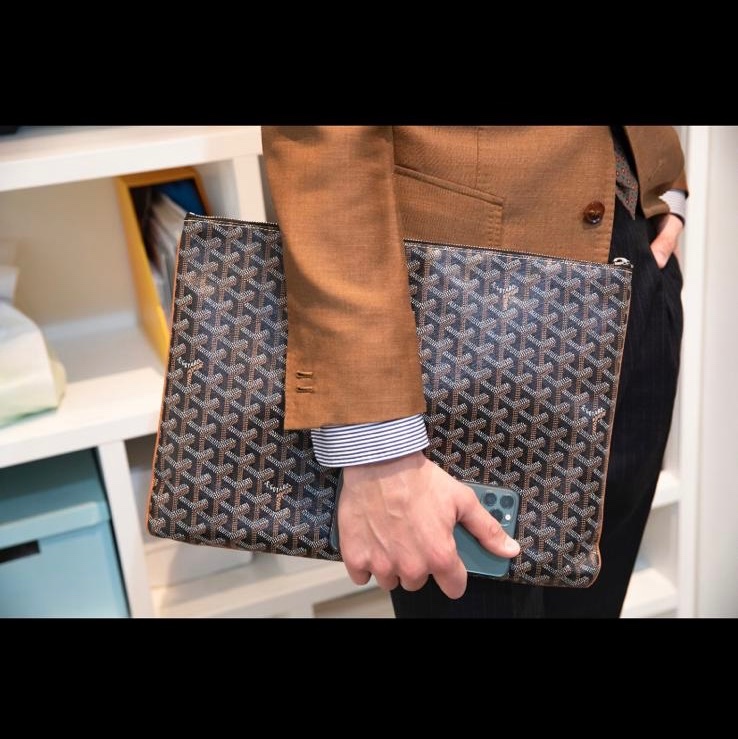 GOYARD Sénat MGM Pouch 啡色印花手拿包 2025年 全套有單-1
