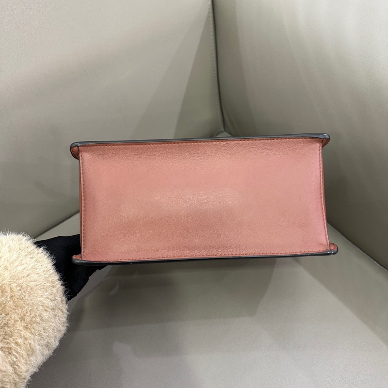 Fendi 全皮Kanu U金標肩背包25*17 98新配件塵袋-4