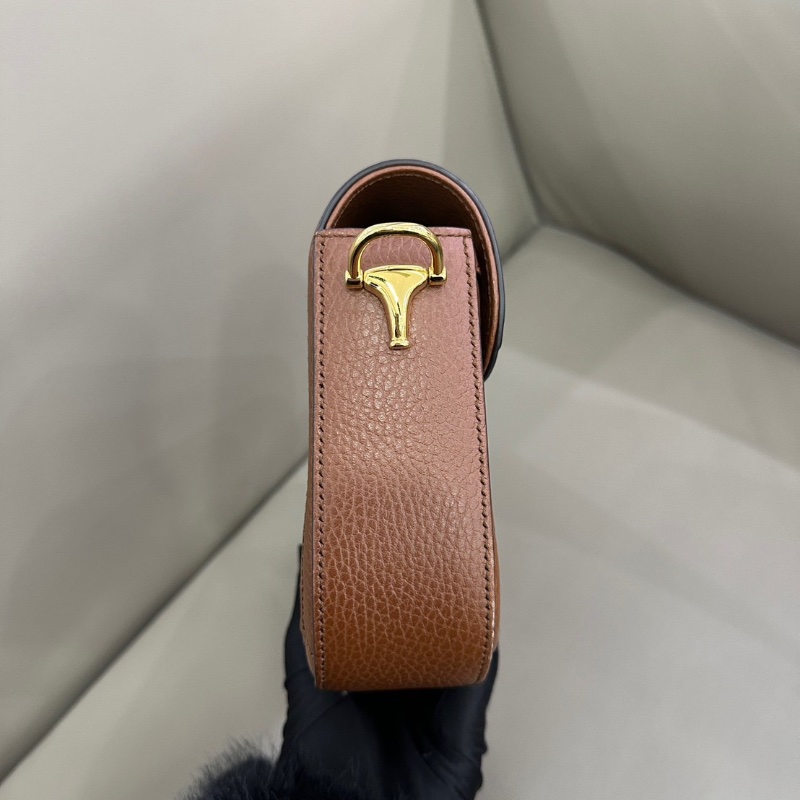 gucci 1955mini牛仔 馬鞍包 牛仔拼皮面20*15 98新配件肩帶塵袋-4