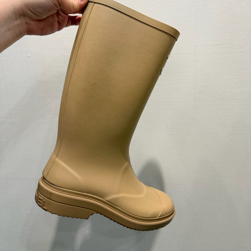 Chanel 香奈兒 雨靴 奶茶 37號-5