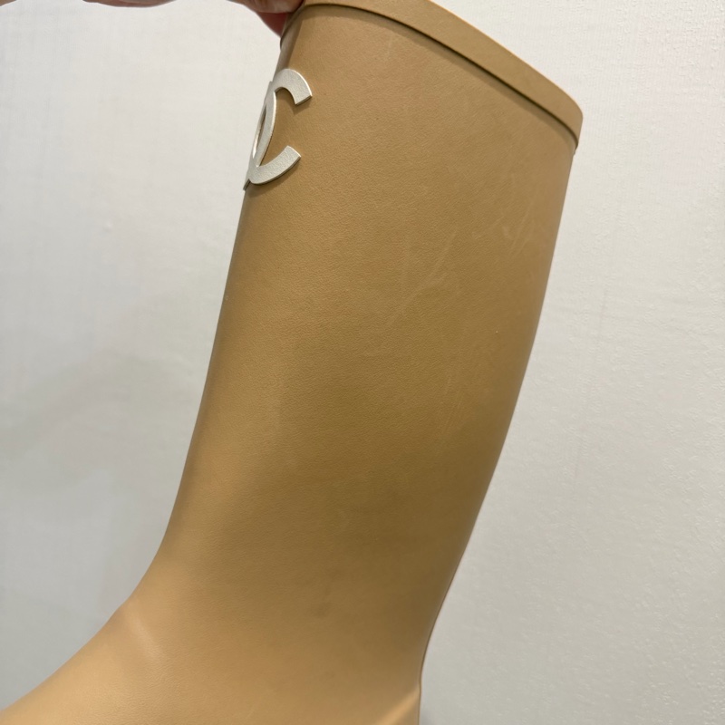 Chanel 香奈兒 雨靴 奶茶 37號-12